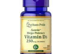 Vitamina D3 10000 ui 100 Capsule, Puritan's Pride